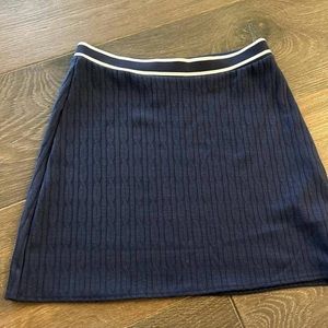 H&M navy blue mini skirt